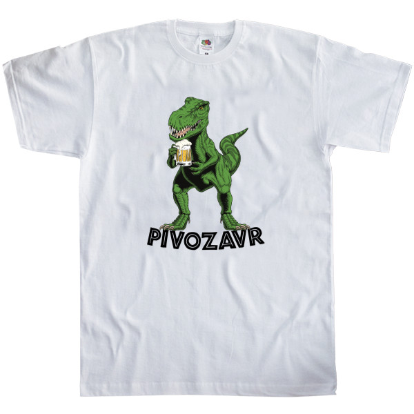 Men's T-Shirt Fruit of the loom - Pivozavr, любитель пива - Mfest