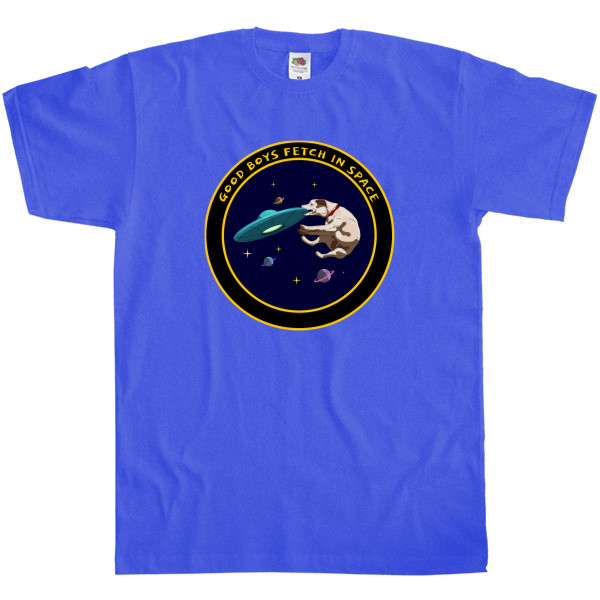 Men's T-Shirt Fruit of the loom - GOOD BOYS FETCH IN SPACE - Mfest