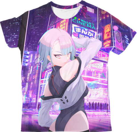 Man's T-shirt 3D - Cyberpunk: Edgerunners (Lucyna 1) - Mfest