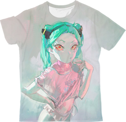 Man's T-shirt 3D - Cyberpunk: Edgerunners (Rebecca 4) - Mfest