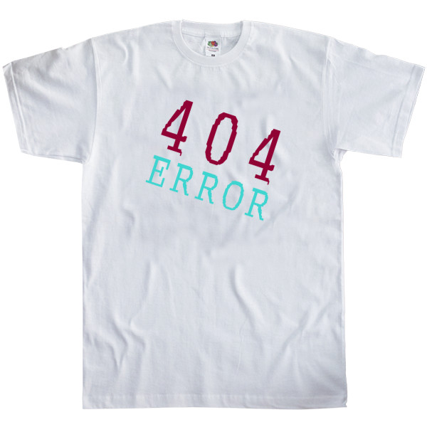 Men's T-Shirt Fruit of the loom - error 404 - Mfest