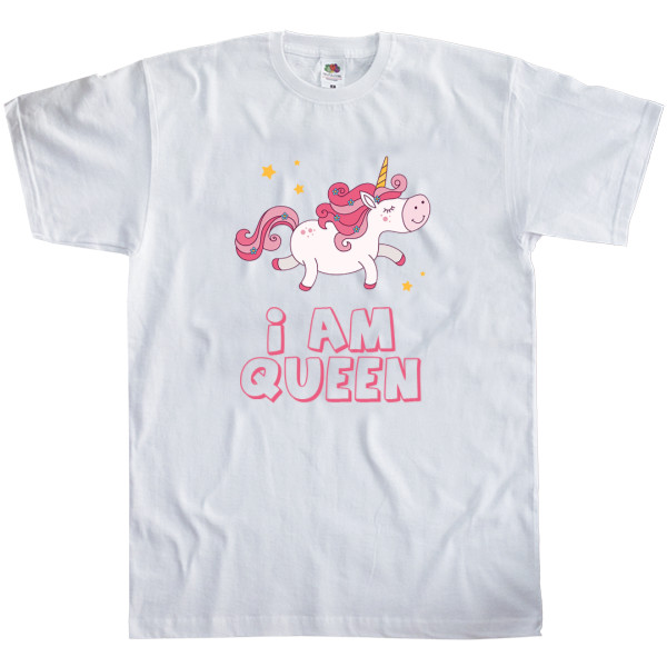 Men's T-Shirt Fruit of the loom - I am Queen - Mfest