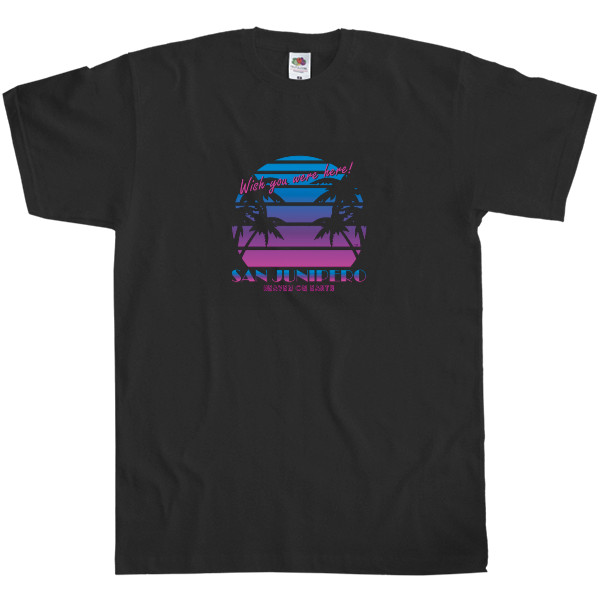 Men's T-Shirt Fruit of the loom - Black Mirror 8 - Mfest