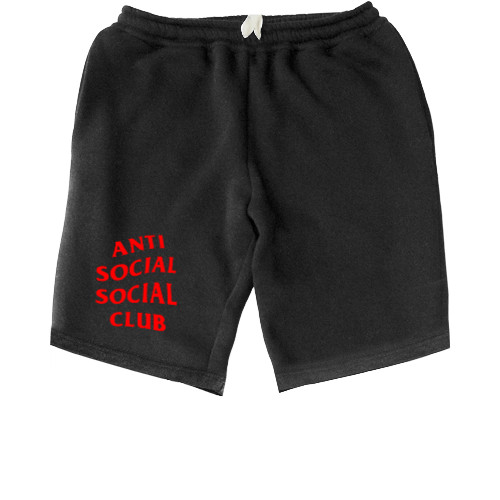 Men's Shorts - Anti social social club 01 red - Mfest