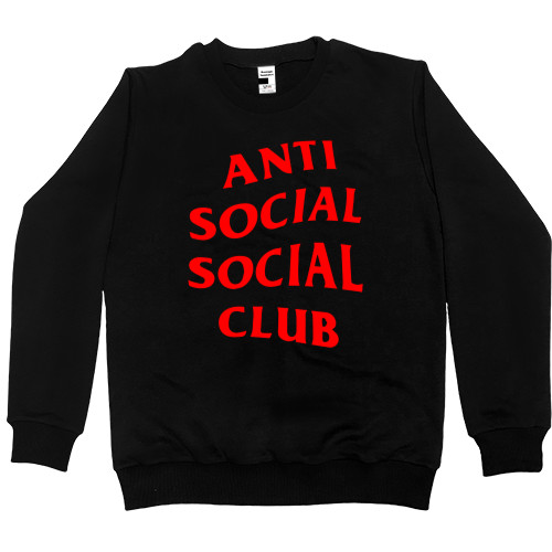 Світшот Преміум Дитячий - Anti social social club 01 red - Mfest