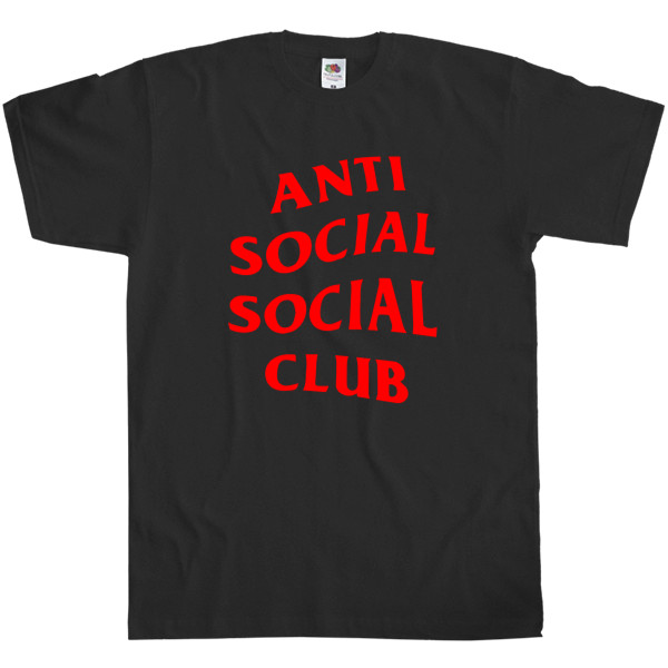 Kids' T-Shirt Fruit of the loom - Anti social social club 01 red - Mfest