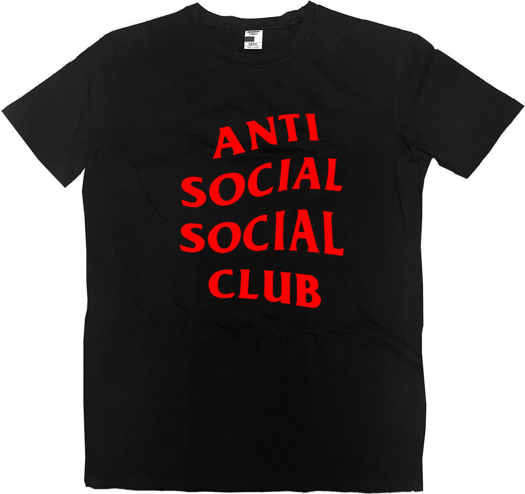 Футболка Преміум Дитяча - Anti social social club 01 red - Mfest