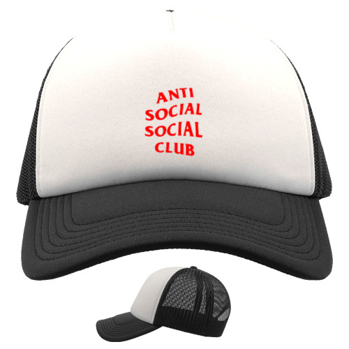 Kids' Trucker Cap - Anti social social club 01 red - Mfest