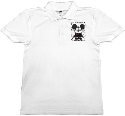 Man's Polo Shirt Fruit of the loom - Bad mickey mouse 8 - Mfest