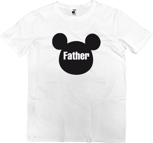 Футболка Премиум Мужская - Family Mickey Father - Mfest