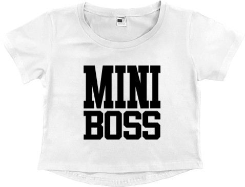 Women's Cropped Premium T-Shirt - Boss family 3 - Mfest