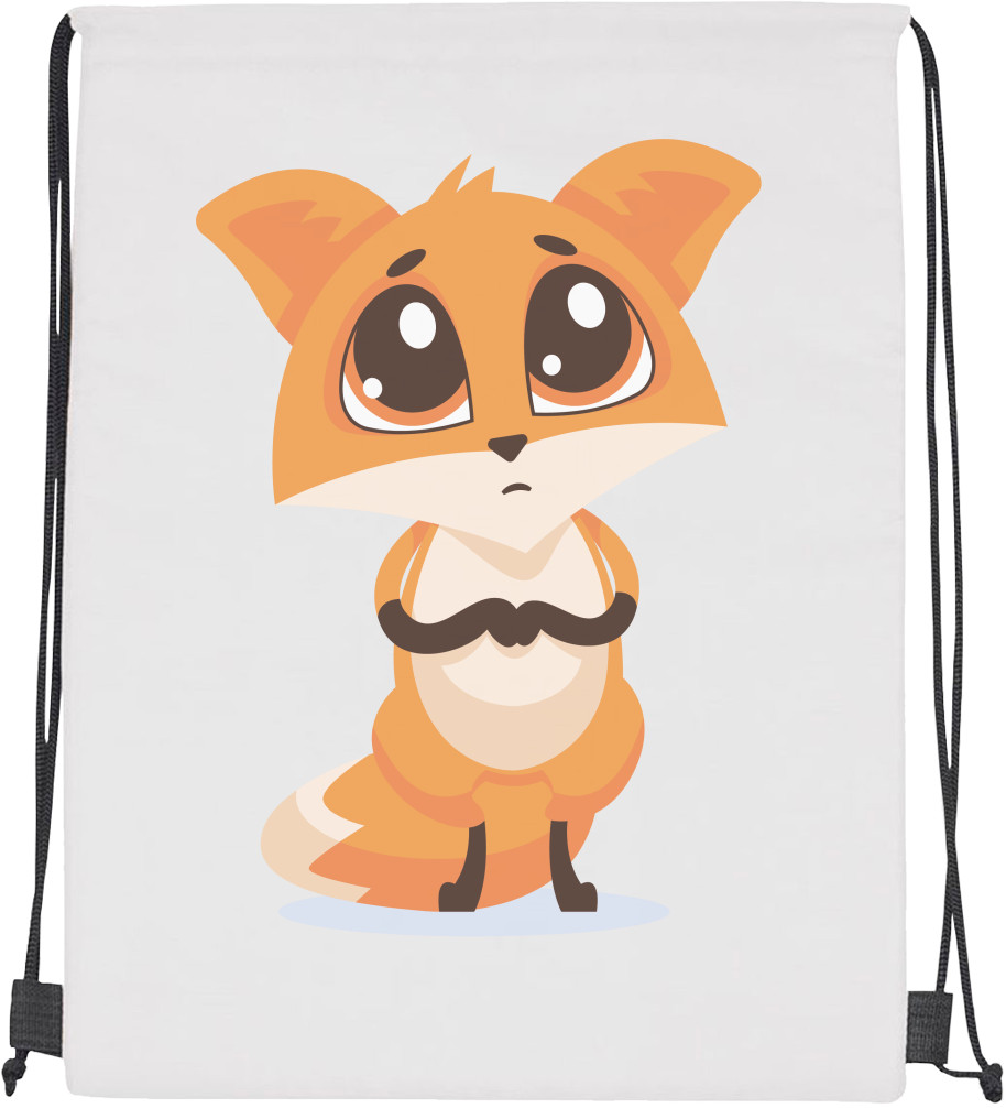 Drawstring Bag - Сute little fox - Mfest