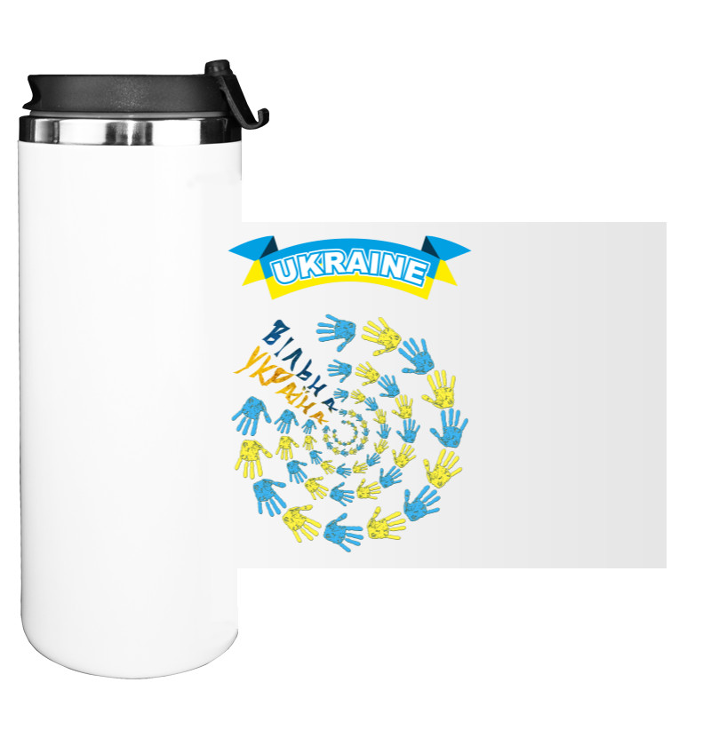 Water Bottle on Tumbler - Вільна Україна - Mfest