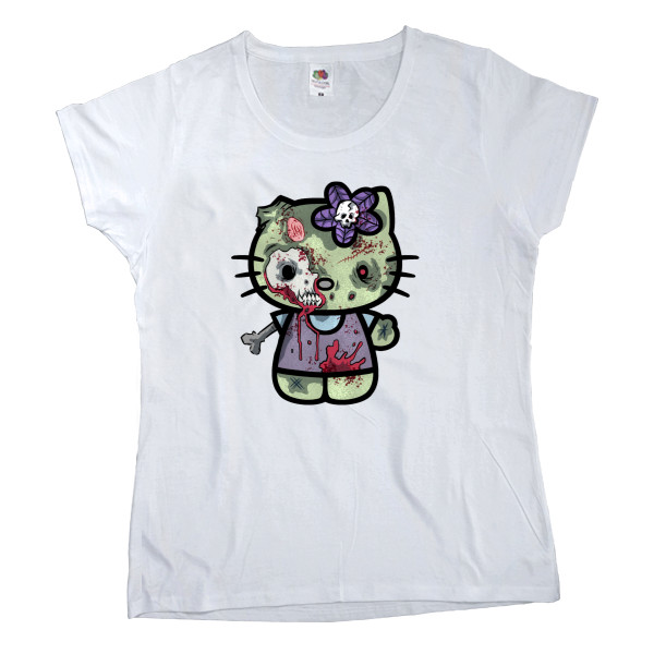 Women's T-shirt Fruit of the loom - Zombie Hello Kitty - Mfest