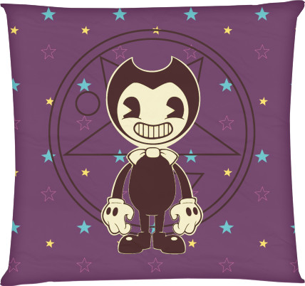 Square Throw Pillow - Bendy And The Ink Machine 6 - Mfest