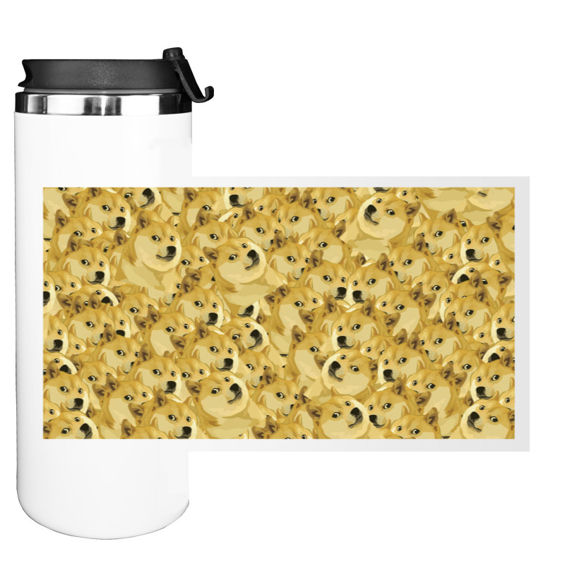 Water Bottle on Tumbler - Doge - Mfest