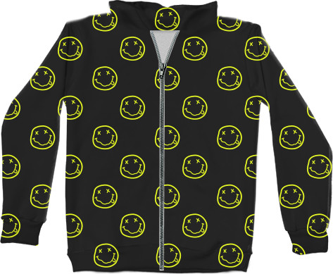 Unisex Zip-through Hoodie 3D - NIRVANA (14) - Mfest