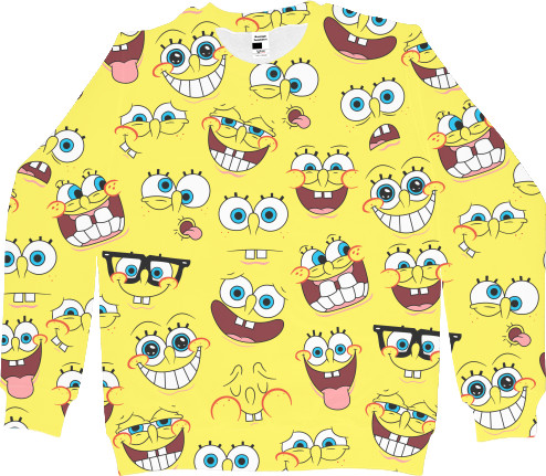 Kids' Sweatshirt 3D - ГУБКА БОБ (3) - Mfest