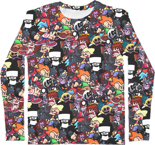 Kids' Longsleeve Shirt 3D - FRIDAY NIGHT FUNKIN (ГЕРОИ) - Mfest