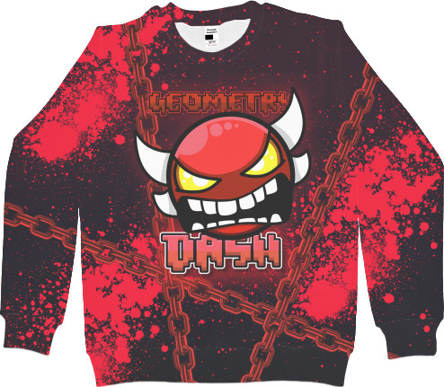 Women's Sweatshirt 3D - Geometry Dash [11] - Mfest