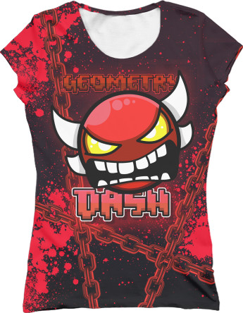 Women's T-Shirt 3D - Geometry Dash [11] - Mfest