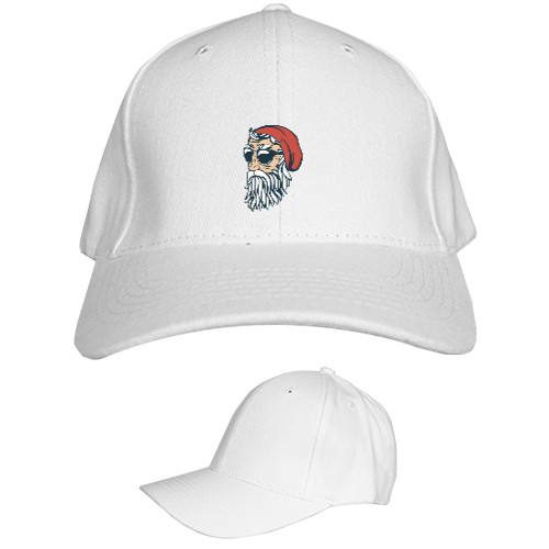 Kids' Baseball Cap 6-panel - Хипстер Санта 2 - Mfest