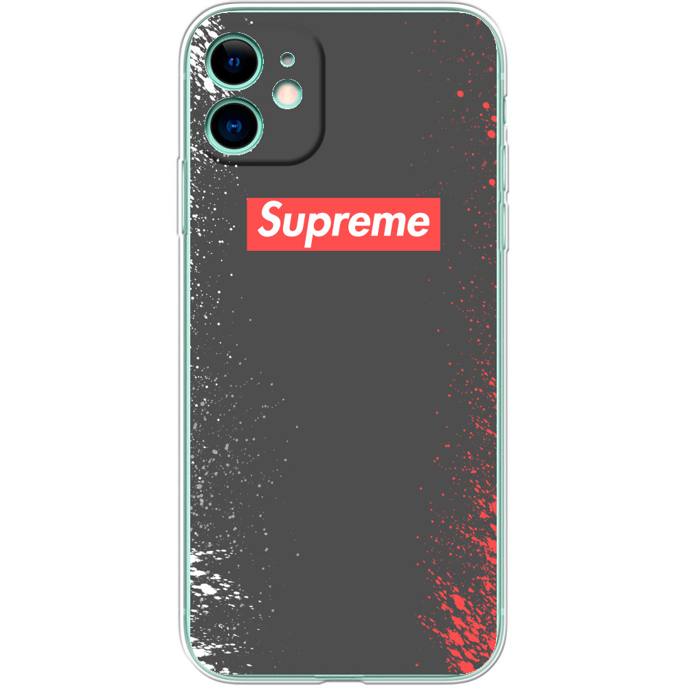 iPhone Case - Supreme (Red and white paint) - Mfest