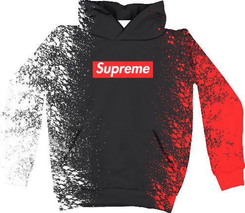 Unisex Hoodie 3D - Supreme (Red and white paint) - Mfest