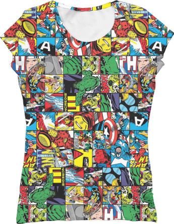 Women's T-Shirt 3D - MARVEL [2] - Mfest