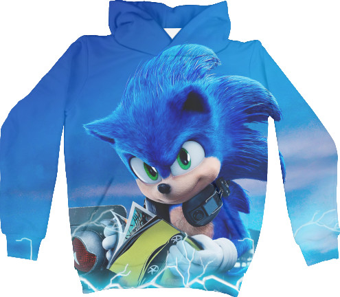 Kids' Hoodie 3D - Sonic (29) - Mfest