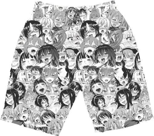 Men's Shorts 3D - Ахегао - Mfest