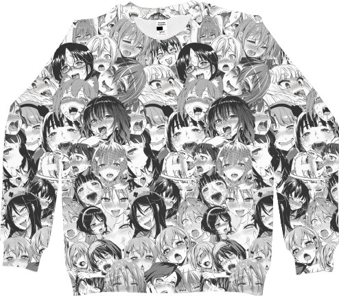 Women's Sweatshirt 3D - Ахегао - Mfest