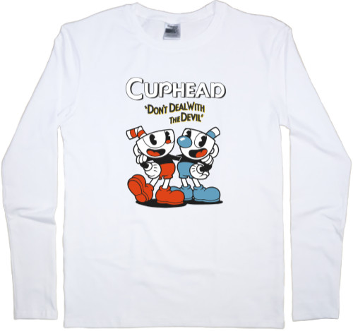 Men's Longsleeve Shirt - Cuphead принт - Mfest