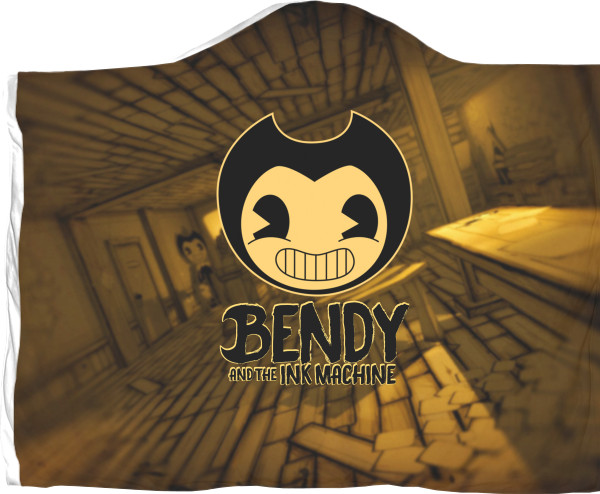 Плед с капюшоном 3D - Bendy and the ink machine 3 - Mfest