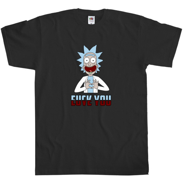 Kids' T-Shirt Fruit of the loom - Rick and Morty Love (Рик и Морти) - Mfest