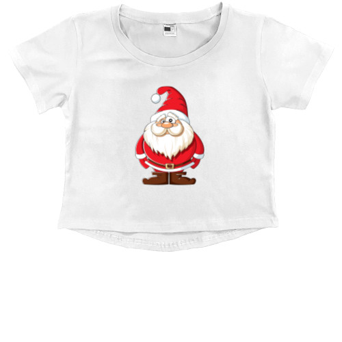 Kids' Premium Cropped T-Shirt - Дід Мороз - Mfest