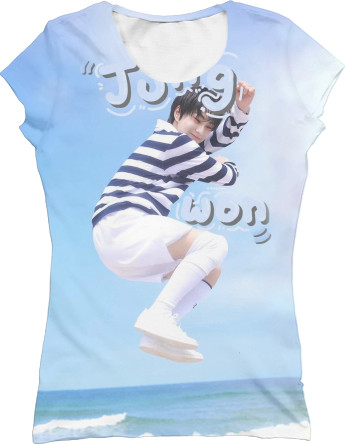 Women's T-Shirt 3D - Jungwon enhypen 2 - Mfest