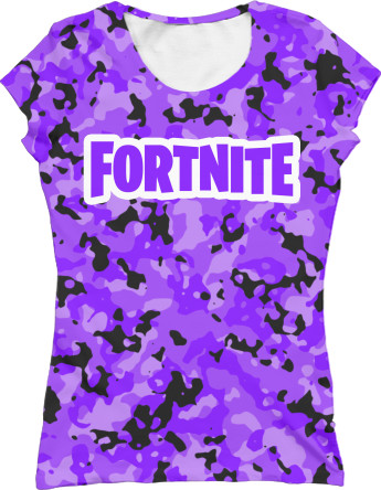 Women's T-Shirt 3D - Fortnite (Камуфляж 1) - Mfest