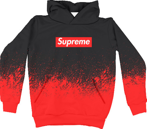 Unisex Hoodie 3D - Supreme (Красная краска) - Mfest