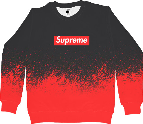 Men's Sweatshirt 3D - Supreme (Красная краска) - Mfest