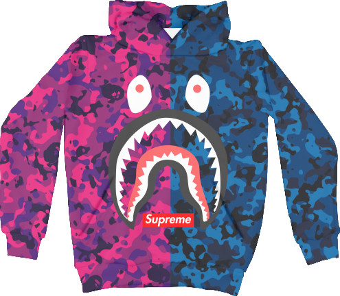 Kids' Hoodie 3D - Bape (Supreme) - Mfest