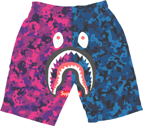 Kids' Shorts 3D - Bape (Supreme) - Mfest