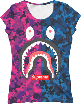 Women's T-Shirt 3D - Bape (Supreme) - Mfest