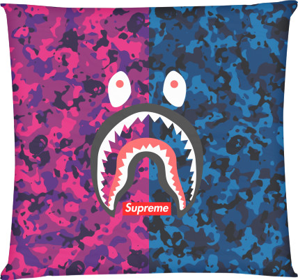 Подушка квадратная - Bape (Supreme) - Mfest