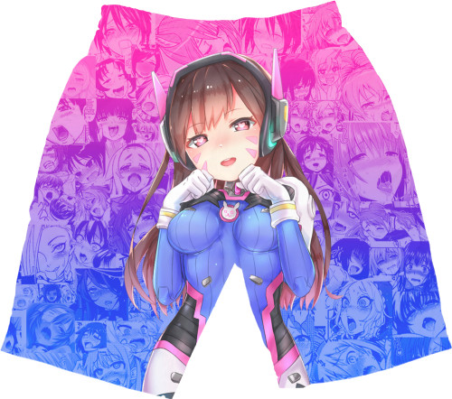 Men's Shorts 3D - Overwatch (Senpai) - Mfest