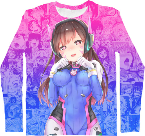 Men's Longsleeve Shirt 3D - Overwatch (Senpai) - Mfest