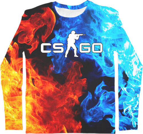 Men's Longsleeve Shirt 3D - CS GO (2) - Mfest