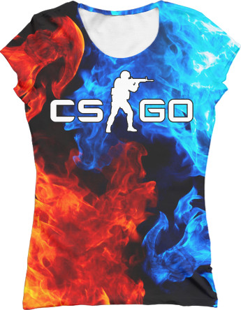 Women's T-Shirt 3D - CS GO (2) - Mfest