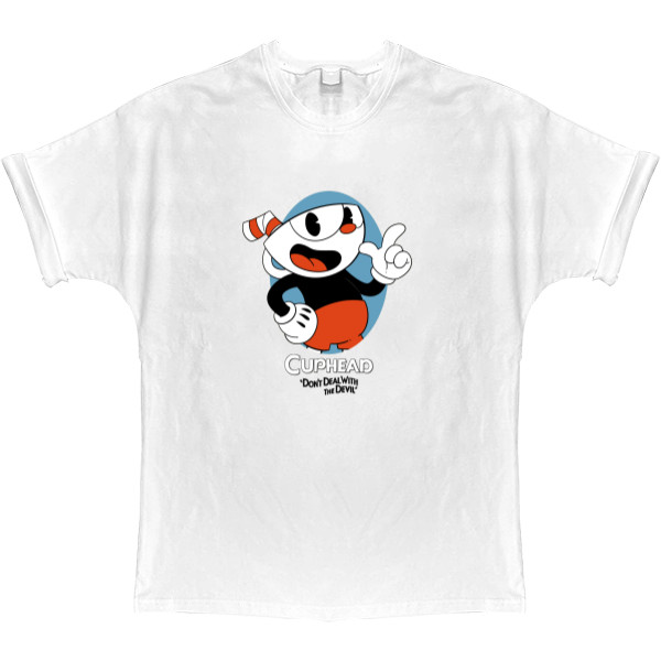 T-shirt Oversize - CupHead (1) - Mfest