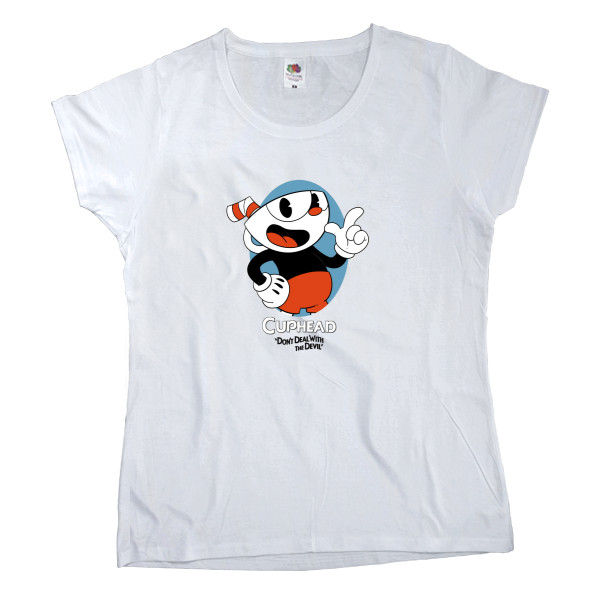 Women's T-shirt Fruit of the loom - CupHead (1) - Mfest